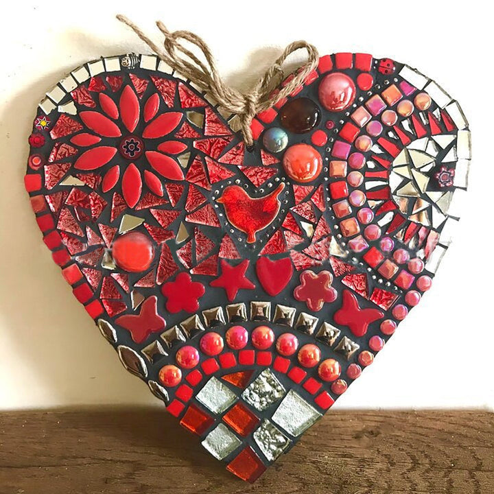 Stor Have Mosaik Hjerte Dekoration