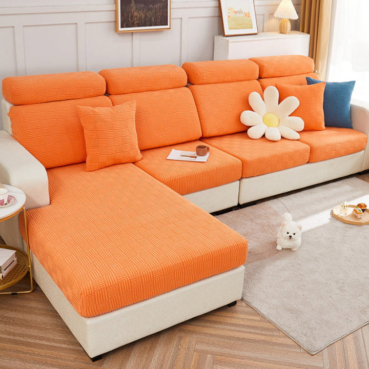 Wrap-around stretch sofa cover |