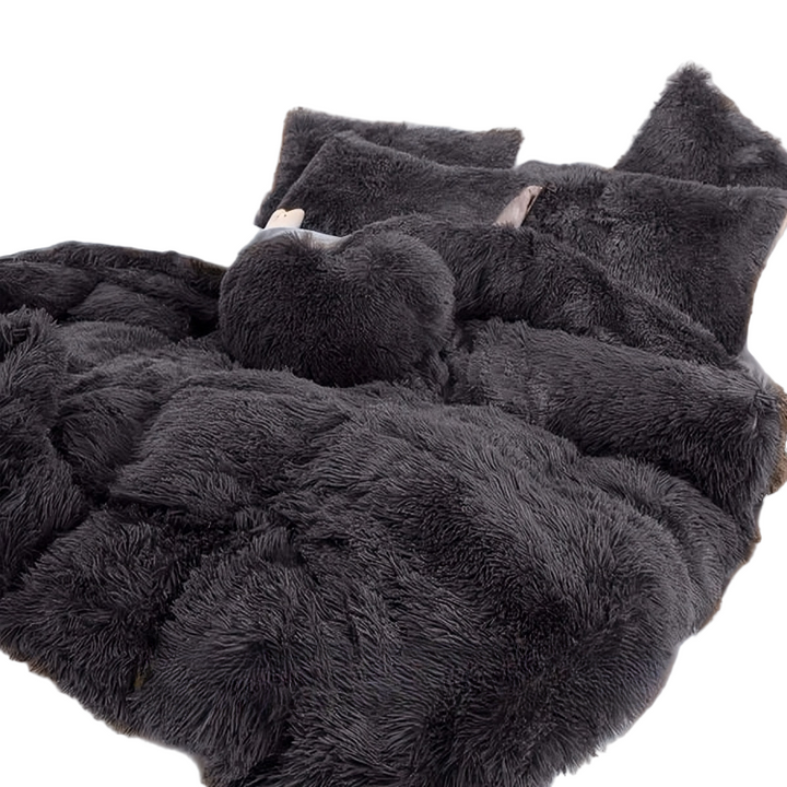 Tre-delt Velvet Sengetøjssæt med Velvet Finish