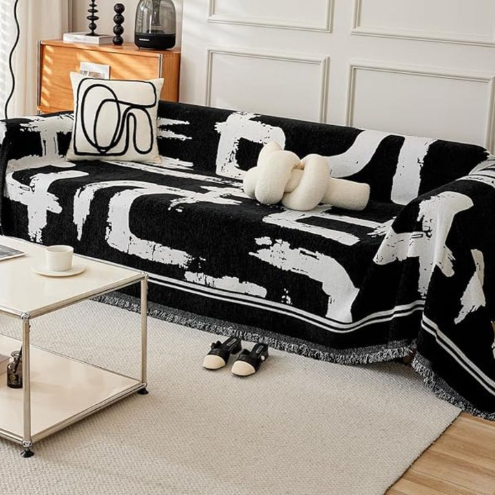 Børstestræk Kunst Sofa Dække