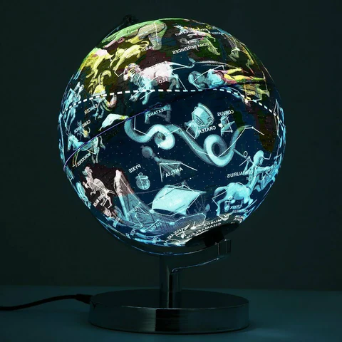 Verdensglobus LED Stjernebillede &amp; Nattelys