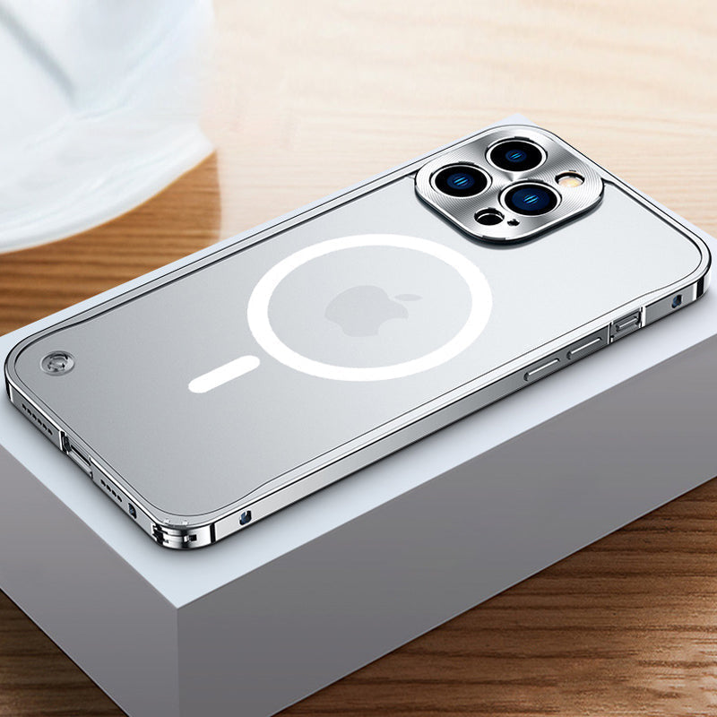 Magnetisk telefonetui til iPhone med metalramme |