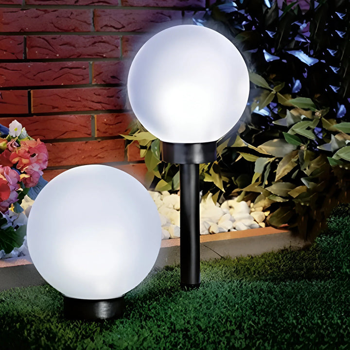 LumiGlobe – Sæt med 3 Vandtætte Solcelle Sti Lygter