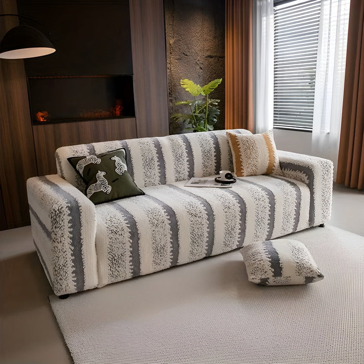 Plush sofaovertræk (2 dele) – Blødt, varmt og dekorativt | Beskytter din sofa stilfuldt |