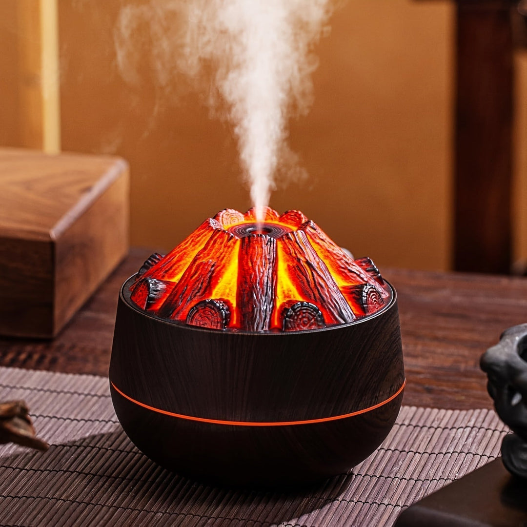 Fire Diffuser - Mini simuleret kulbrand luftfugter med realistisk flammeeffekt
