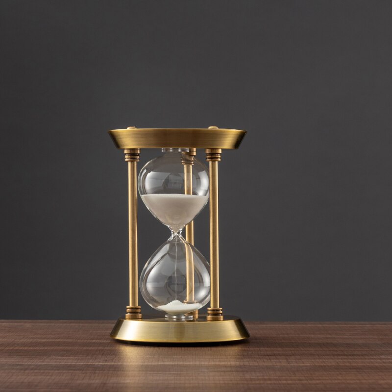 3/5/10 Minutters Retro Metal Håndværk Timeglas Pendul Hjemme Kontor Skrivebord Arrangement Ornament Sand Timer Sand Glas Dekoration