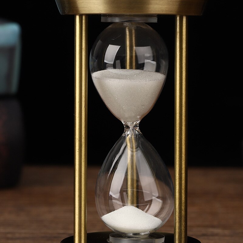 3/5/10 Minutters Retro Metal Håndværk Timeglas Pendul Hjemme Kontor Skrivebord Arrangement Ornament Sand Timer Sand Glas Dekoration