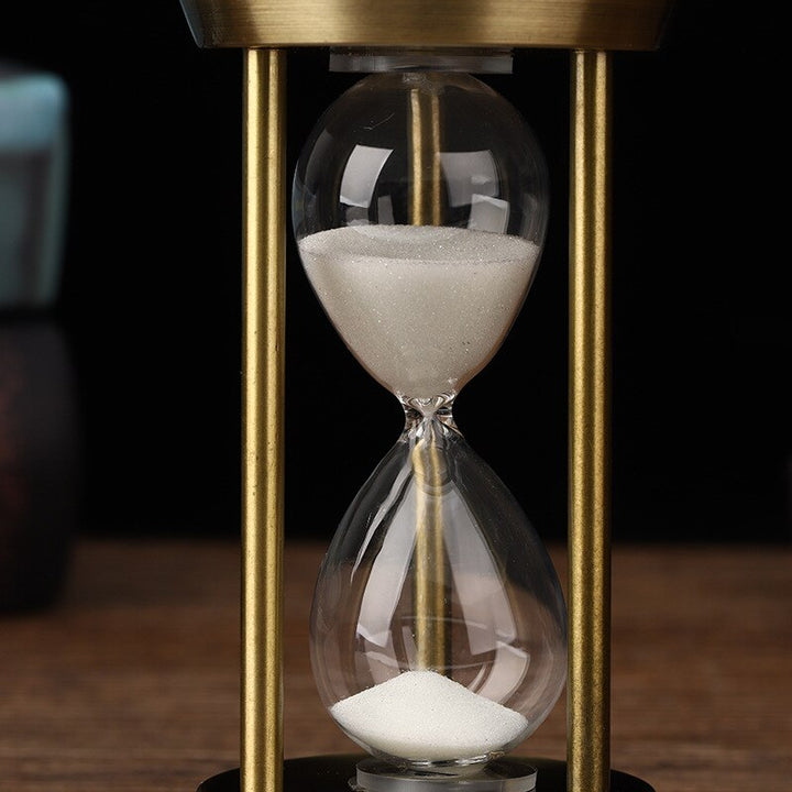 3/5/10 Minutters Retro Metal Håndværk Timeglas Pendul Hjemme Kontor Skrivebord Arrangement Ornament Sand Timer Sand Glas Dekoration