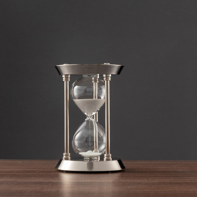3/5/10 Minutters Retro Metal Håndværk Timeglas Pendul Hjemme Kontor Skrivebord Arrangement Ornament Sand Timer Sand Glas Dekoration