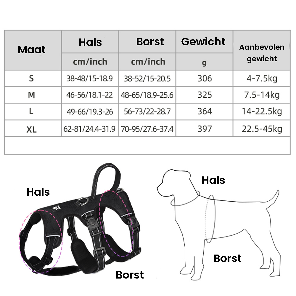 Refleksiv Anti-Træk Hundesele - Gripguard