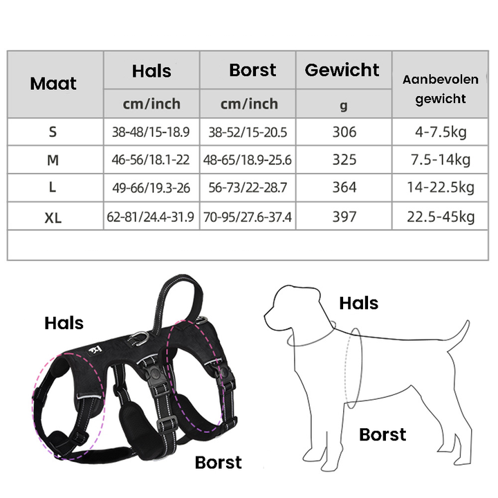 Refleksiv Anti-Træk Hundesele - Gripguard