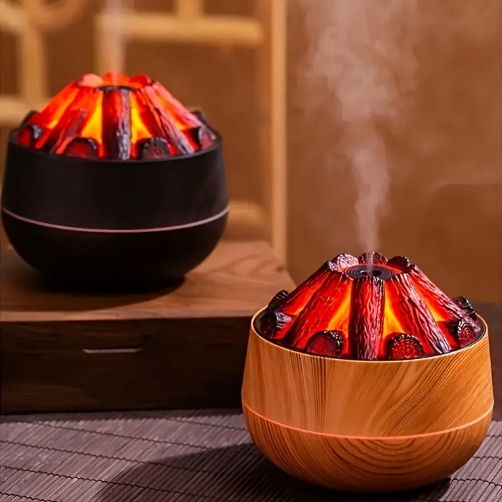 Fire Diffuser - Mini simuleret kulbrand luftfugter med realistisk flammeeffekt