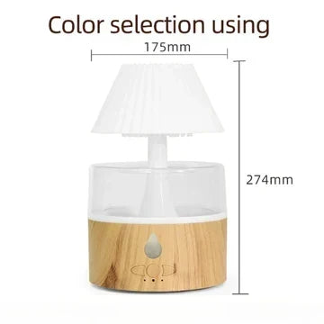 Regn Sky Luftfugter - Cool Mist Aromaterapi Diffuser, USB-Drevet med Nattelys