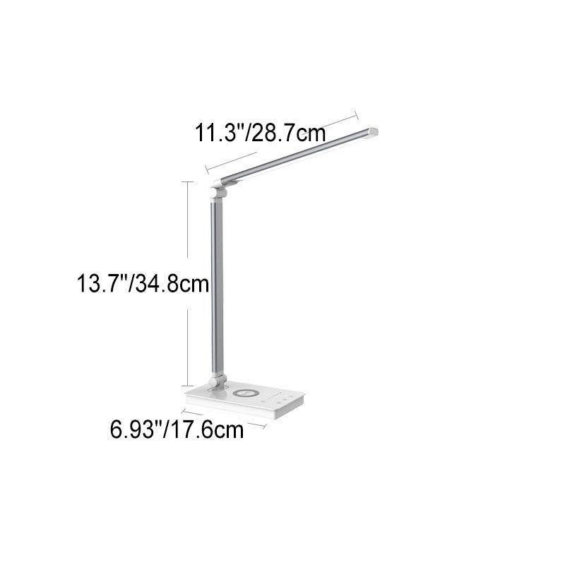 Minimalistisk Smart Square Bar Foldbar USB LED Skrivebordslampe