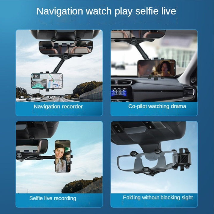 Pro Max 360° Bakspejl Telefonholder