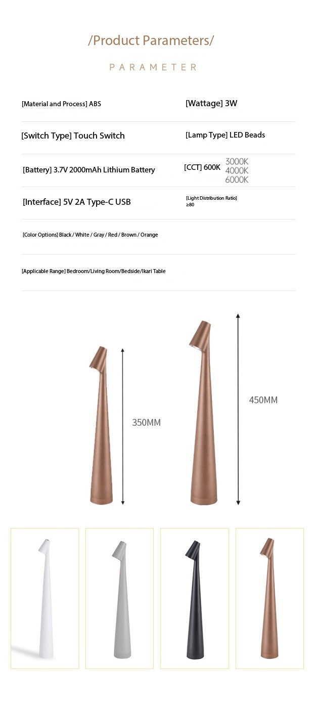Gao Fushuai Genopladelig Bordlampe Sengebord Avanceret Lampe Kreativ Dekorativ Nattelys Desktop Atmosfære Lampe