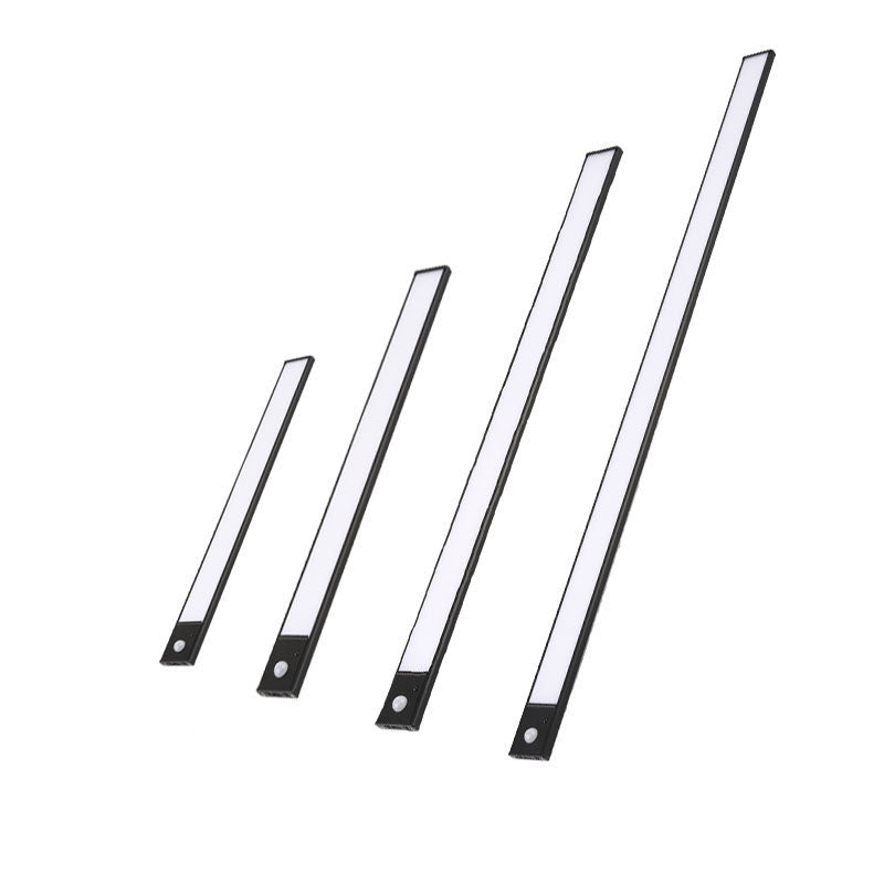 Ultrathin LED menneskekrops induktionslampe med magnetisk sugefunktion, smart opladning natlys til vinreol, garderobe og skabslysstribe