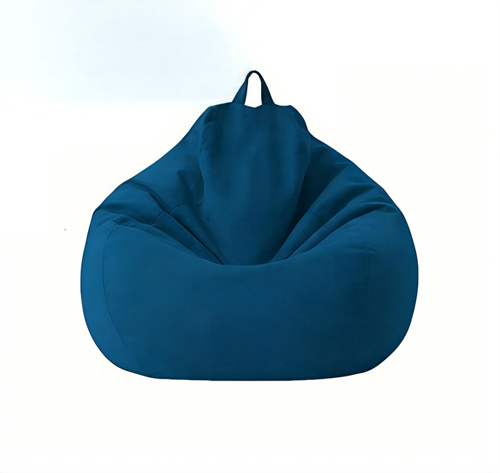 丨 Ensfarvet Beanbag Sofa Betræk
