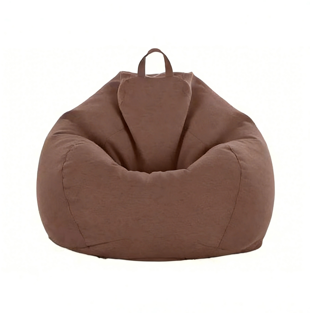丨 Ensfarvet Beanbag Sofa Betræk