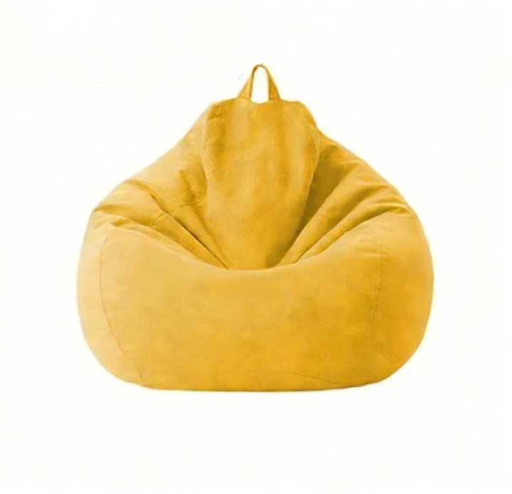 丨 Ensfarvet Beanbag Sofa Betræk