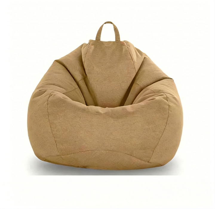 丨 Ensfarvet Beanbag Sofa Betræk