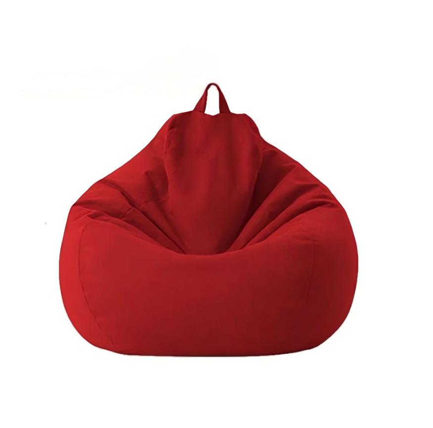 丨 Ensfarvet Beanbag Sofa Betræk