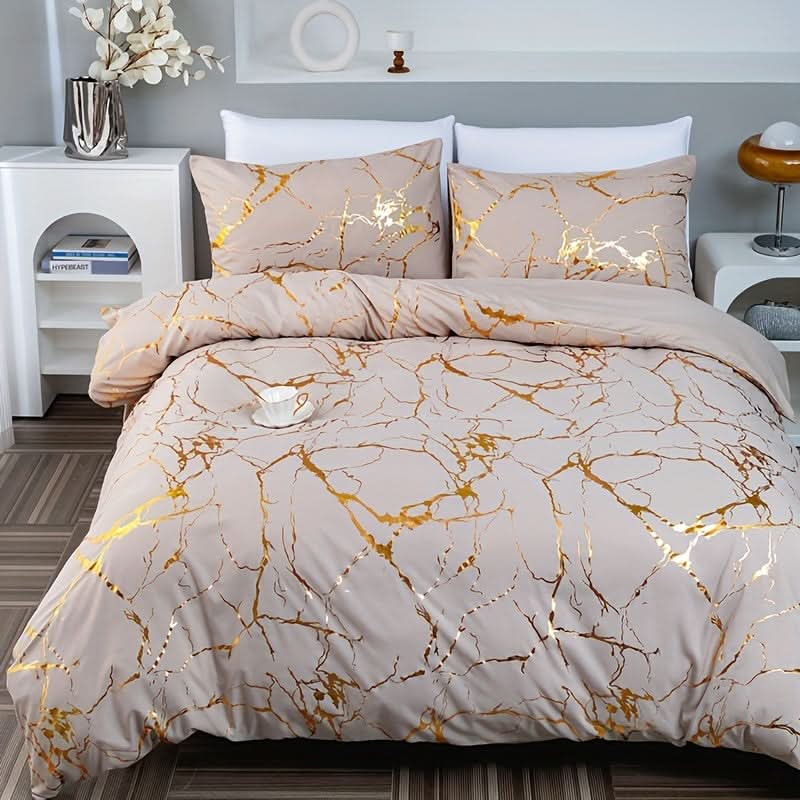 Marmor Design Duvet Cover Sæt til Moderne Soveværelse