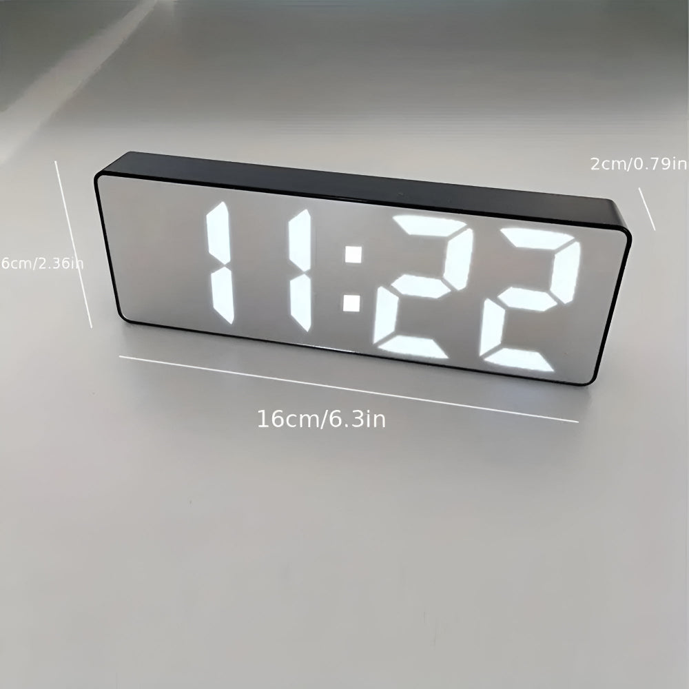 Digital LED Spejl Vækkeur
