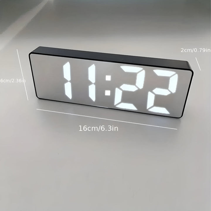 Digital LED Spejl Vækkeur