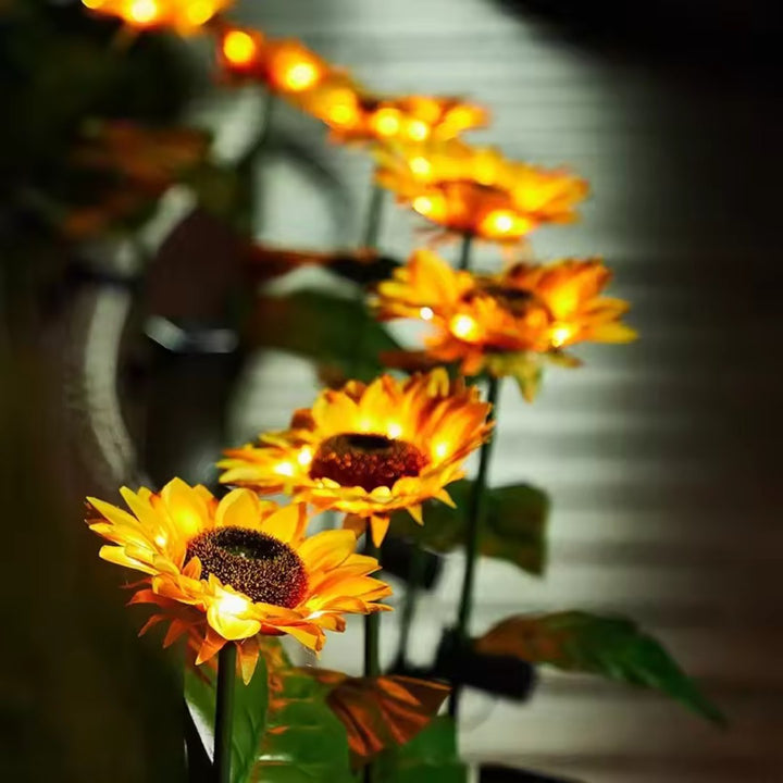 GlowPetal – Solcelled LED Solsikke Havebelysning