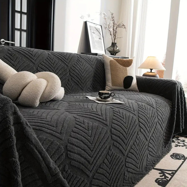 Fiskebensblad Design Fleece Sofa Betræk