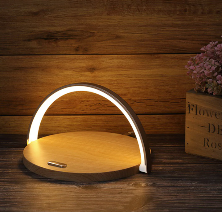 Bowlight Design 3-i-1 Nattelys – Trådløs Oplader &amp; Lampe