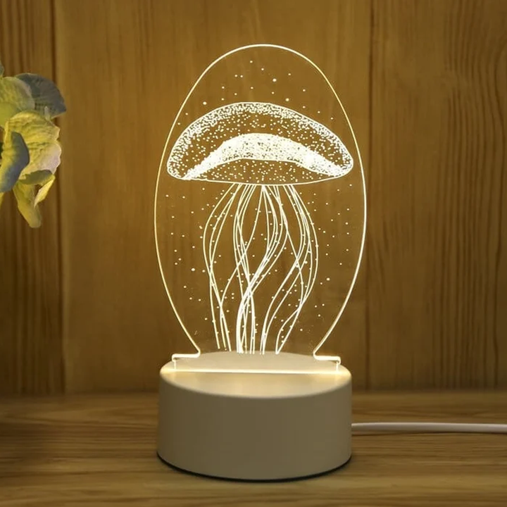 3D Nattelys USB