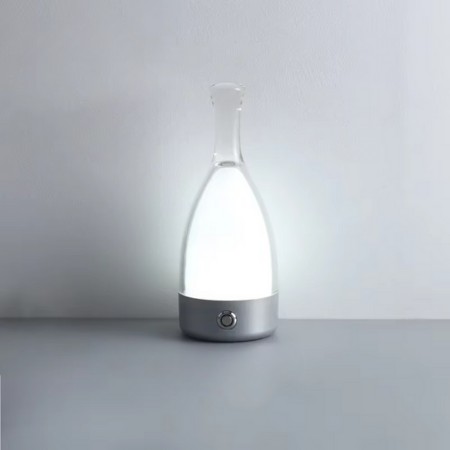 Vinflaske Bordlampe med Bluetooth Højttaler – Genopladelig Moderne Natlampe