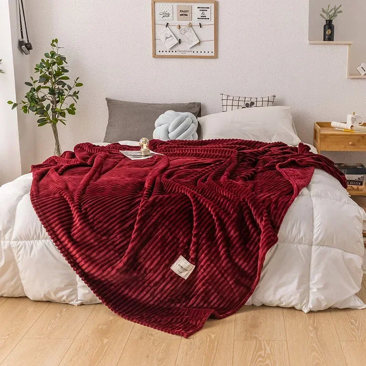 Tykt Flannel Efterårs Tæppe - WarmHaven