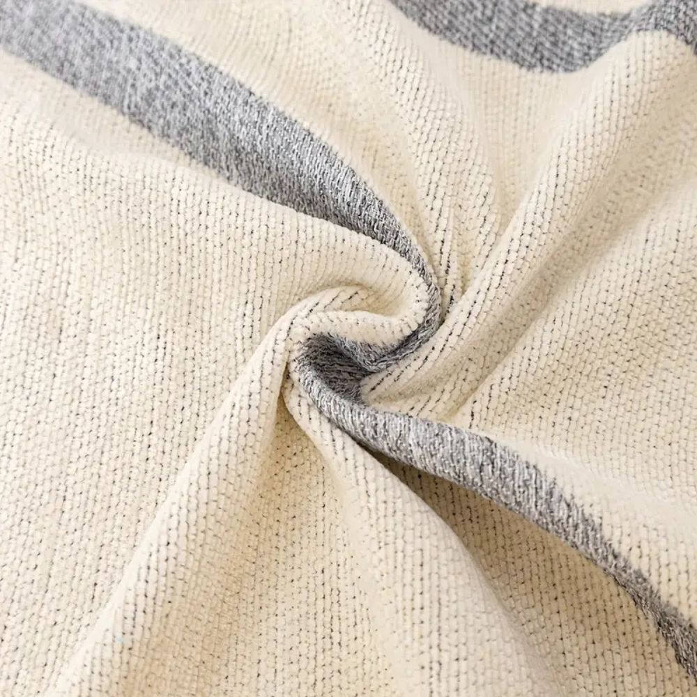Bølge Linjer Chenille Sofa Betræk