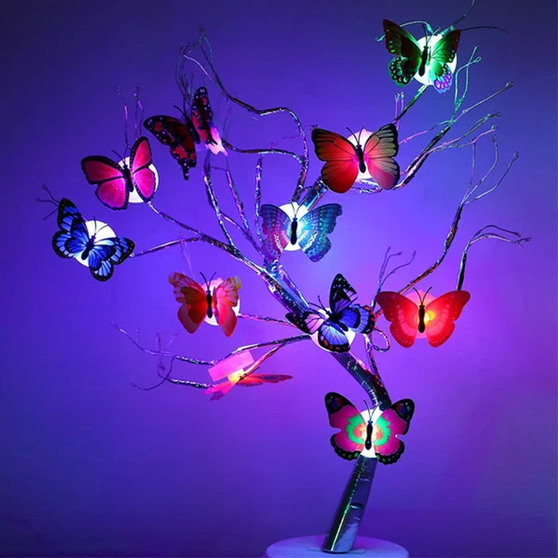 3D LED Sommerfugl Dekoration Natlys
