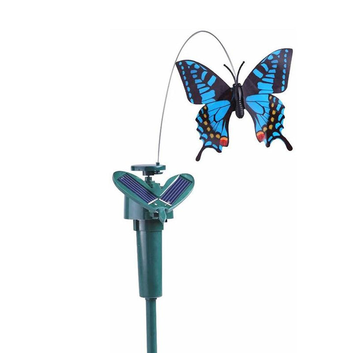 Solcelledrevet dansende kolibri og sommerfugl