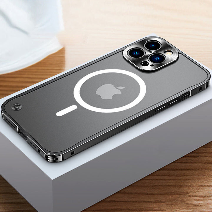 Magnetisk telefonetui til iPhone med metalramme |
