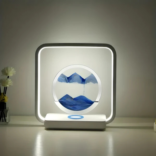 3D LED Nattelys med Sandstrøm
