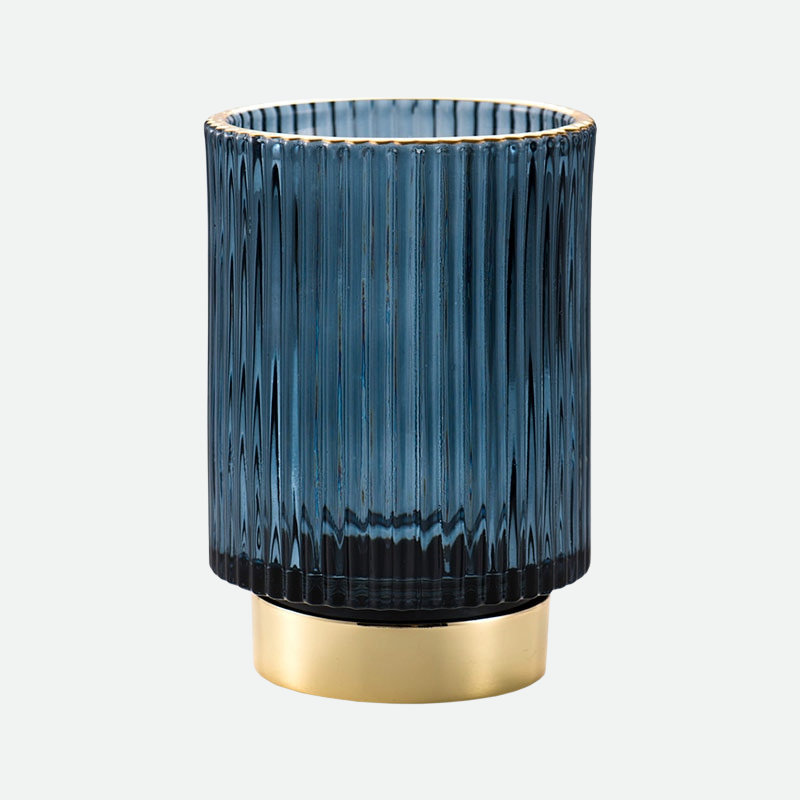 Elise Guldfolie Glas Makeup Holder &amp; Organizer