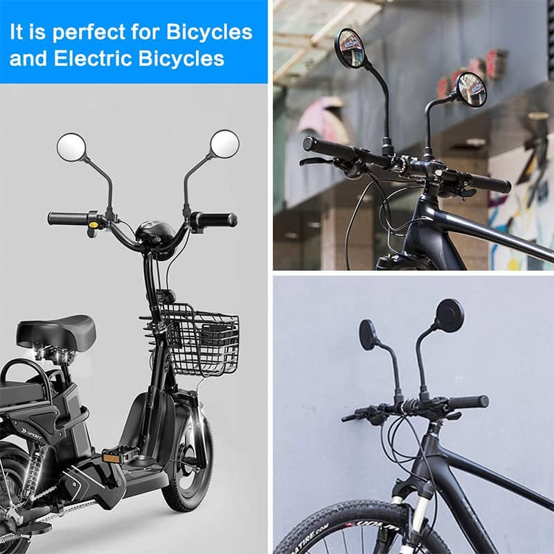 FlexiView cykel spejl med lang beslag |