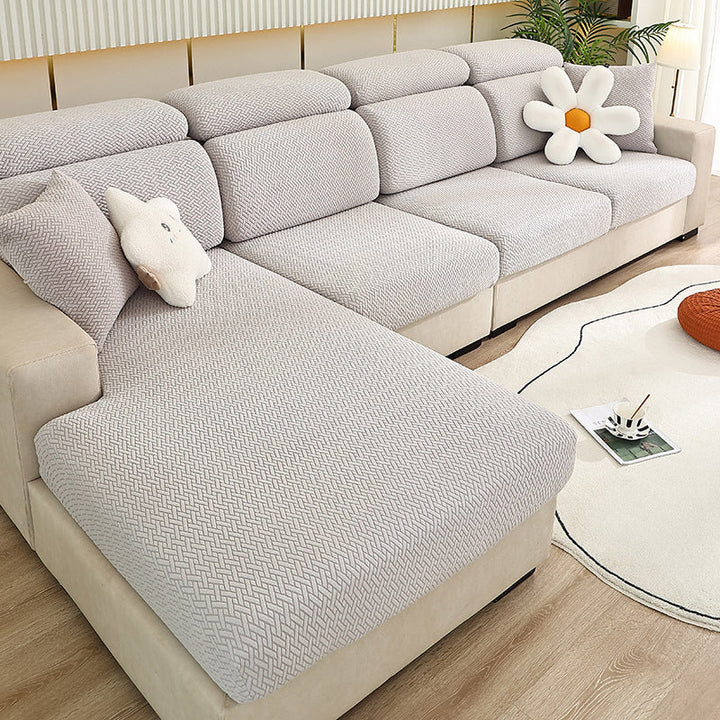 Wrap-around stretch sofa cover |