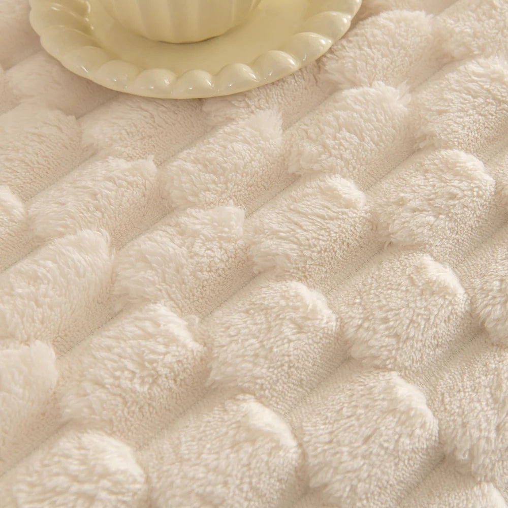 Plysset Kanin Faux Sofa Dække