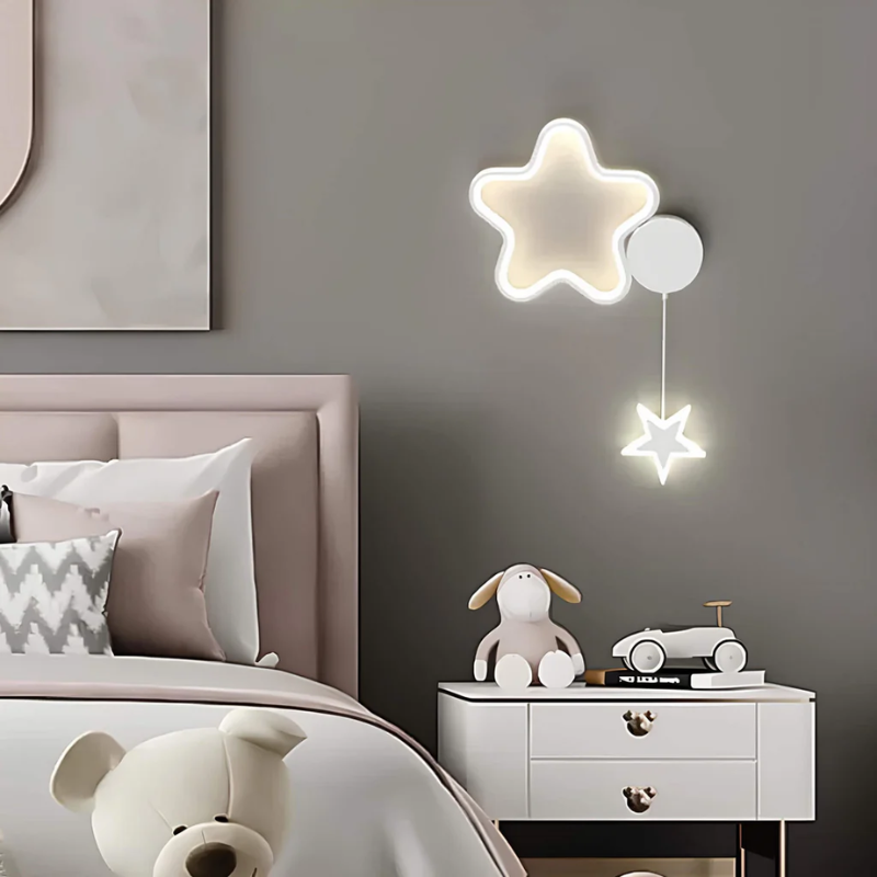 DreamLight | Magisk Væglampe med Skyer, Stjerner og Måne