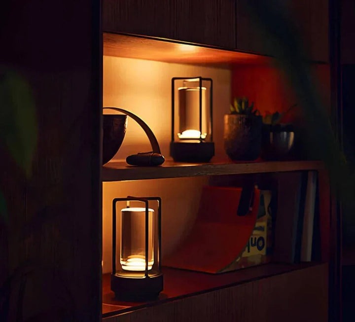 Vandtæt og Bærbar Krystal Bordlampe - AuroraGlow