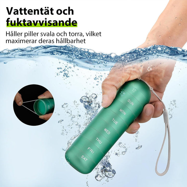 7-Dages Bærbar Pilleorganisator til Rejse