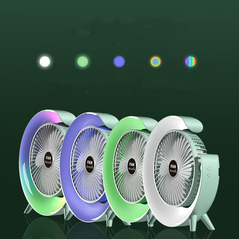 USB-opladelig natlys mini ventilator |