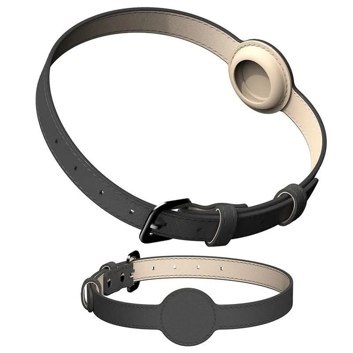Hundehalsbånd med integreret AirTag-holder for sikkerhed og stil