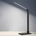 LED skrivebordslampe, berøringskontrol skrivebordslampe med 3 lysstyrkeniveauer, dæmpbar kontorlampe med justerbar arm, foldbar bordlampe til skrivebord, soveværelse, natbord, kontor